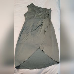 One shoulder slip dress